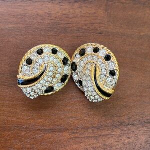 Swarovski Vintage Clip Earrings.